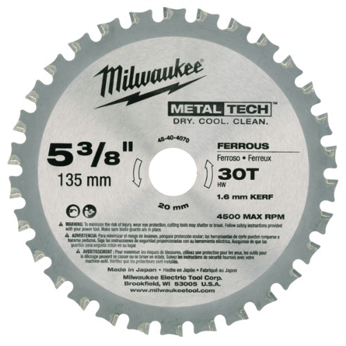 Sirkelsagblad MILWAUKEE<br />Metall