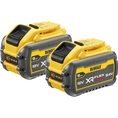 Batteripakke DEWALT 2x Li-Ion Flexvolt 54/18 V